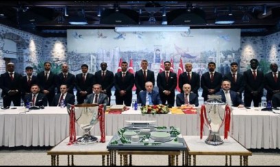 Ərdoğan "Qalatasaray" komandasını qəbul etdi 