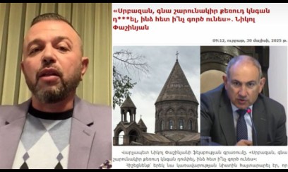 Aparıcılar da Paşinyanı kilsəyə qarşı çıxdığına görə təhqir edirlər 