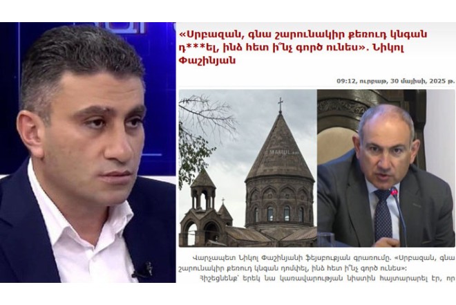 "Ölkə rəhbərimiz xristian dəyər sisteminə qarşı müharibə aparır" -Malxasyan