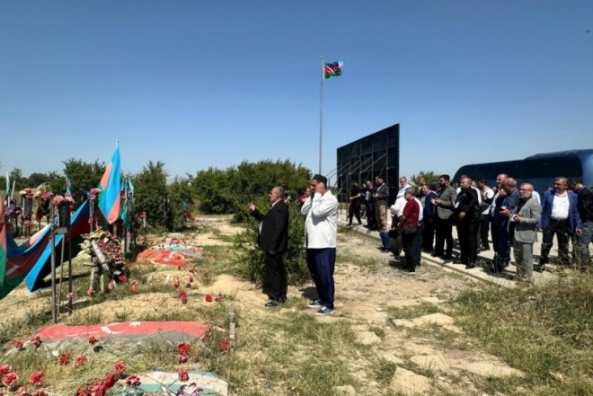 Türkiyə və Gürcüstandan olan din xadimləri Ağdamda səfərdədilər - FOTOLAR