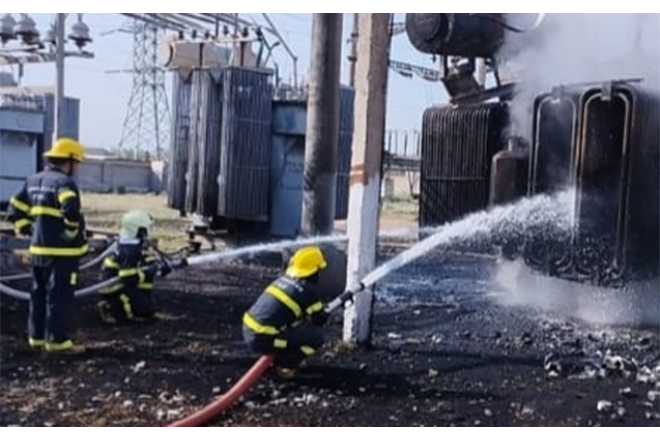 Ucarda elektrik yarımstansiyasında yanğın - Bir neçə kənd işıqsız qaldı