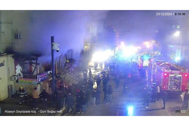 Keçmiş “Nəsimi bazarı” yaxınlığında yanğın 