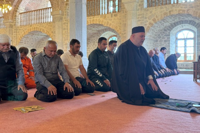 Şuşa sakinləri bayram namazında birləşdi