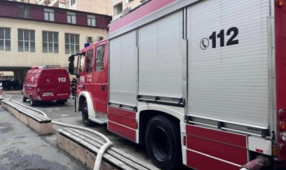 Sabirabadda qəza: Avtomobil yanıb 