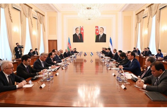 Azərbaycan və Özbəkistan Baş nazirlərinin görüşü keçirilib