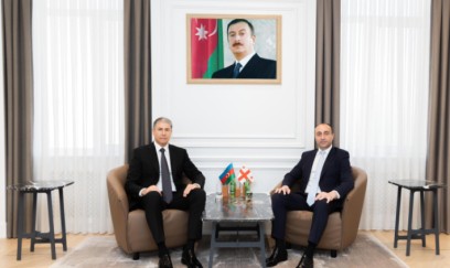 Gürcüstanın daxili işlər naziri Bakıda - FOTO