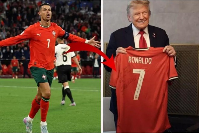 Ronaldo Trampa imzalı forma göndərdi: “Sülh üçün oynayırıq”