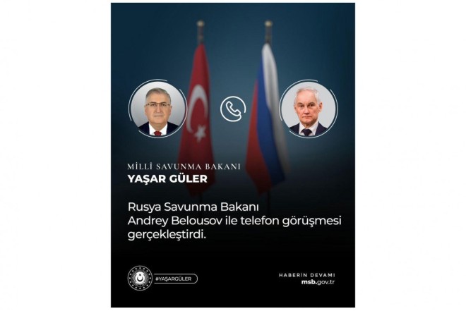 Türkiyə və Rusiya müdafiə nazirləri arasında telefon danışığı baş tutub 
