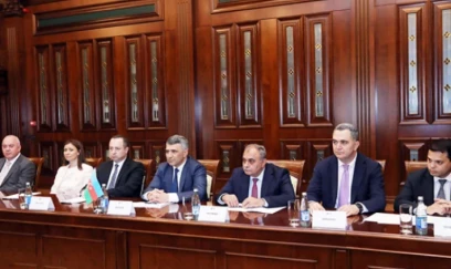 İnam Kərimov Gürcüstan nümayəndə heyəti ilə görüşüb 