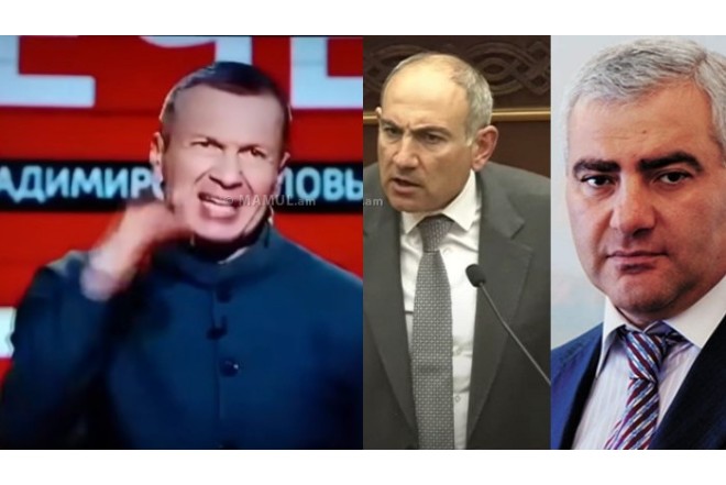 Paşinyana əclaf deyən Solovyov qəzəbləndi - VİDEO