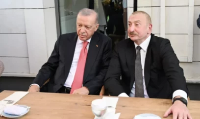 Prezidentlər Maraş dondurması yedilər - FOTOLAR