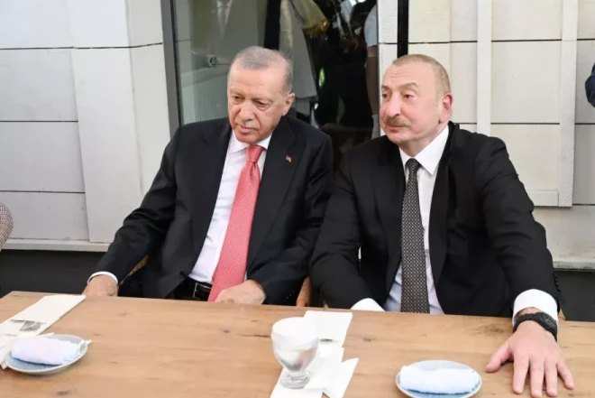 Prezidentlər Maraş dondurması yedilər - FOTOLAR