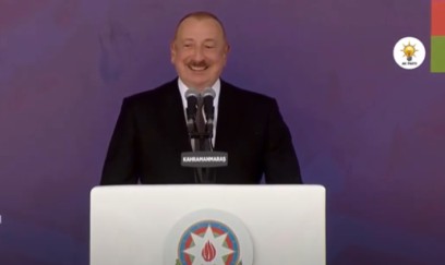Prezidentin çıxışı zamanı “Qarabağın fatehi” səsləri ucaldı - VİDEO