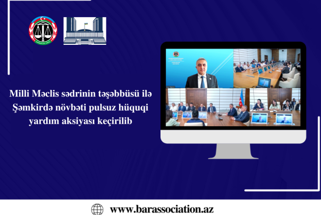 Şəmkirdə pulsuz hüquqi yardım aksiyası keçirilib 
