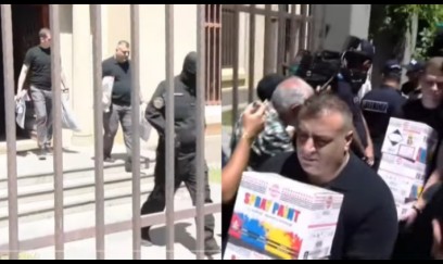 Erməni keşişin evindən onlarla müəmmalı çanta və qutu götürüldü - VİDEO