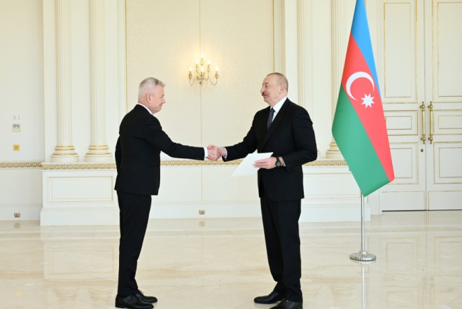 Polşanın yeni səfiri İlham Əliyevin QƏBULUNDA – FOTOLAR