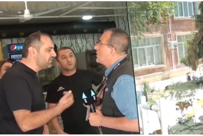 35 nəfərin zəhərləndiyi "Dönər evi" yenidən açıldı – Jurnalistlərə hücum etdilər - VİDEO