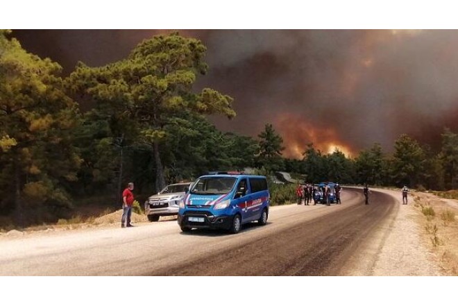 Türkiyədə meşə yanğınları nəticəsində 23 ev tamamilə yanıb 