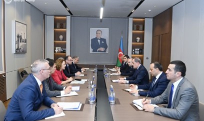 Ceyhun Bayramov Elena Şekerletovanı qəbul edib 