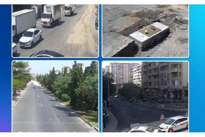 Bu yollarda avtomobillərin hərəkətinə məhdudiyyət qoyuldu