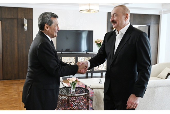 Prezident Xankəndidə qəbul keçirdi - FOTOLAR