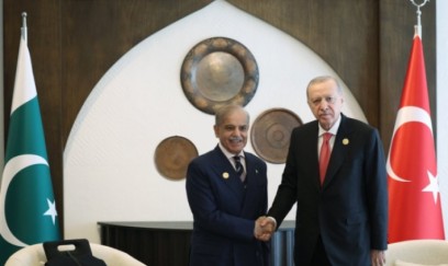 Ərdoğanla Şahbaz Şərif arasında görüş olub