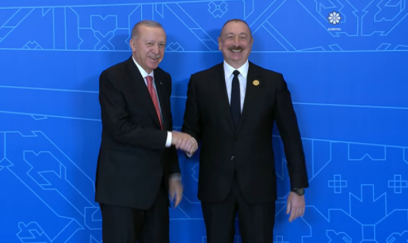 Ərdoğan və Hakan Fidan Xankəndiyə eyni avtomobildə gəldilər - VİDEO
