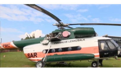 Estoniyada helikopter dənizə düşdü 