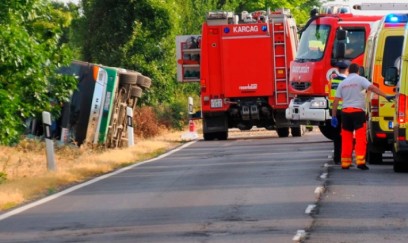 Macarıstanda avtobus qəzası nəticəsində 19 nəfər xəsarət alıb 