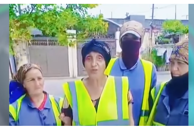 Təmizlik işçilərinin maaşı kəsilib? - VİDEO