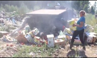 Rusiya Azərbaycan məhsullarını belə məhv etdi - VIDEO