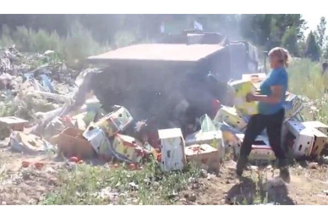 Rusiya Azərbaycan məhsullarını belə məhv etdi - VIDEO