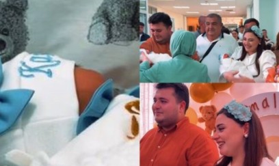 Almaxanımdan əkizləri ilə bağlı paylaşım - VİDEO