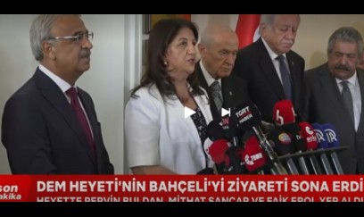 DEM Partiyanın İmralı heyəti MHP lideri Bahçelini ziyarət etdi