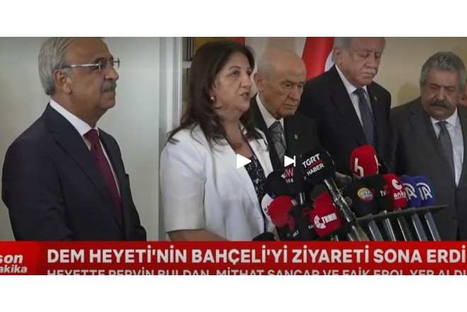 DEM Partiyanın İmralı heyəti MHP lideri Bahçelini ziyarət etdi