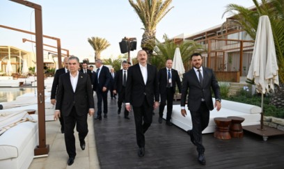 İlham Əliyev və Qurbanqulu Berdiməhəmmədov “Sea Breeze”də olublar 