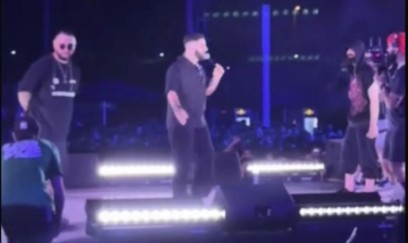 Bulvardakı konsertdə söyüş söyən reper saxlanıldı - FOTO