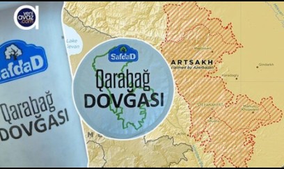 “Qarabağ” dovğasının üzərinə seperatçıların xəritəsi... – FOTOLAR