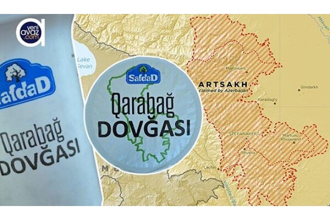 “Qarabağ” dovğasının üzərinə seperatçıların xəritəsi... – FOTOLAR