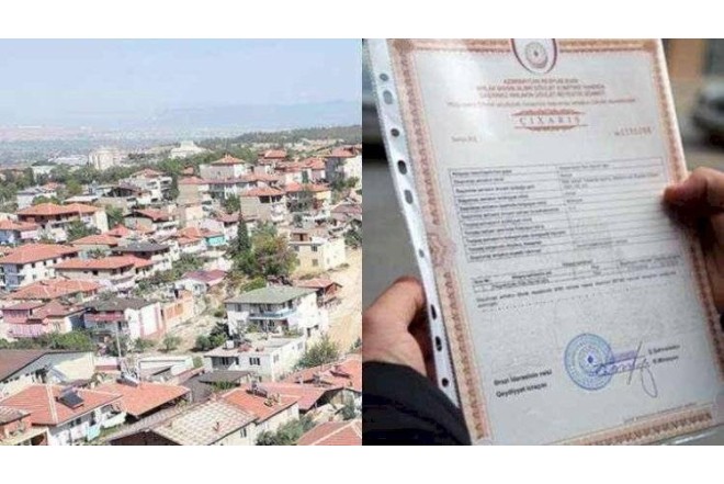 Sənədsiz evlərə çıxarışların verilməsində YENİLİK: 15 gün...