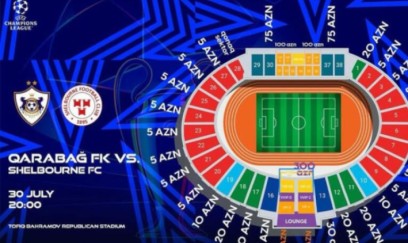 "Qarabağ" - "Şelburn" matçına satılan biletlərin sayı açıqlanıb 