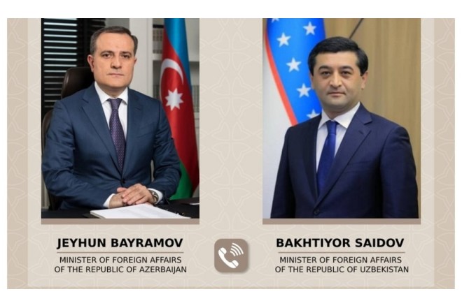 Ceyhun Bayramov özbəkistanlı həmkarı ilə regional vəziyyəti müzakirə edib
