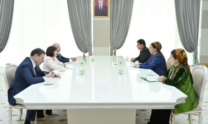 Sahibə Qafarova Türkmənistan Məclisinin sədri ilə görüşüb 