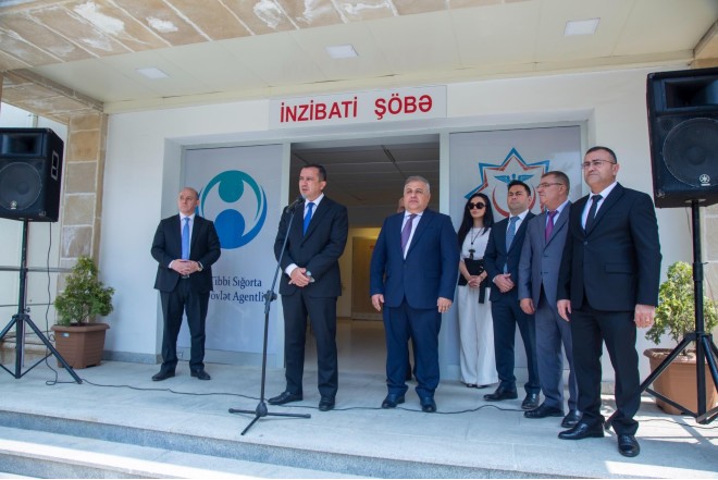 Ağciyər Xəstəlikləri Mərkəzinin Şəmkir Regional xəstəxanasının açılışı olub - FOTOLAR