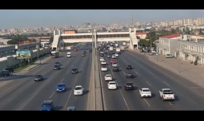 Bakıda bu yollarda tıxac var - SİYAHI