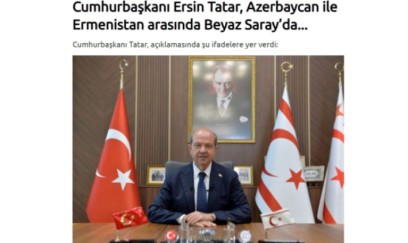 Ersin Tatar sülh yolunda atılan tarixi addıma görə Prezident İlham Əliyevi təbrik edib 