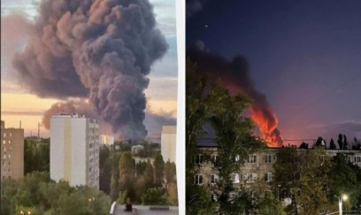 Ukrayna Rusiyanın növbəti neft emalı zavoduna zərbə endirdi - FOTOLAR