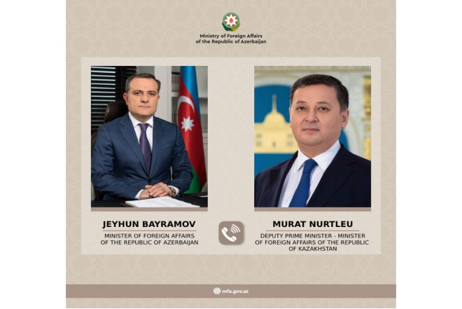 Ceyhun Bayramov həmkarı ilə danışıqlar apardı