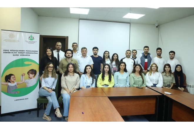 Məişət zorakılığı uşaq hüquqlarını pozur- Lənkəranda müzakirə - FOTOLAR
