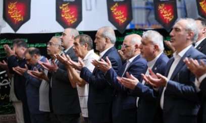 Pezeşkian Göy məsciddə namaz qıldı 